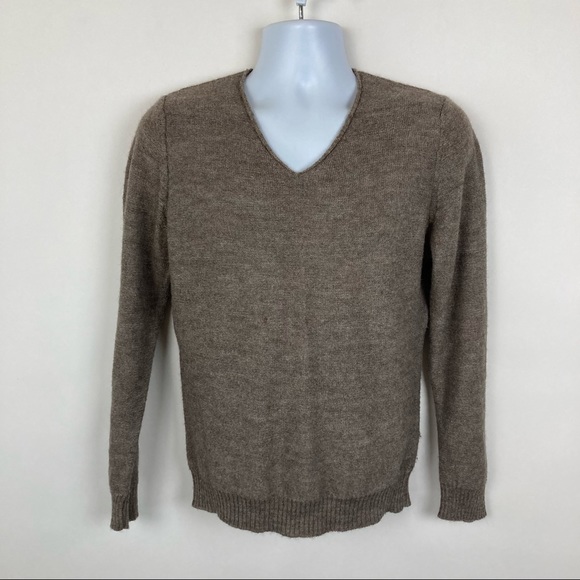 Emile Lafaurie Other - Emile Lafaurie Mens Small Sweater brown alpaca merino wool blend pullover